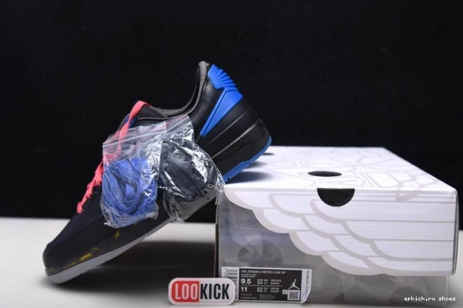 Rep Retro Low Blue SP Off-White Jordan DJ4375-004 Black 2 0701